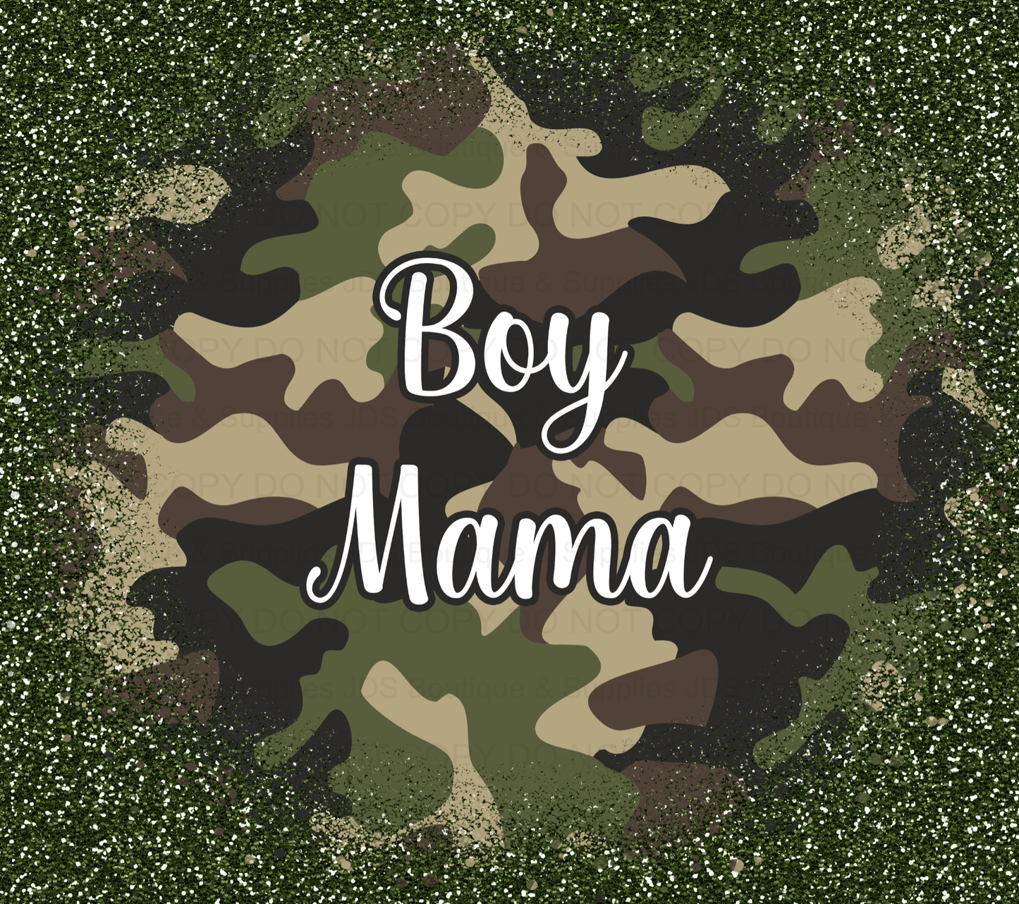 Camo Boy Mama Sublimation Tumbler Transfer