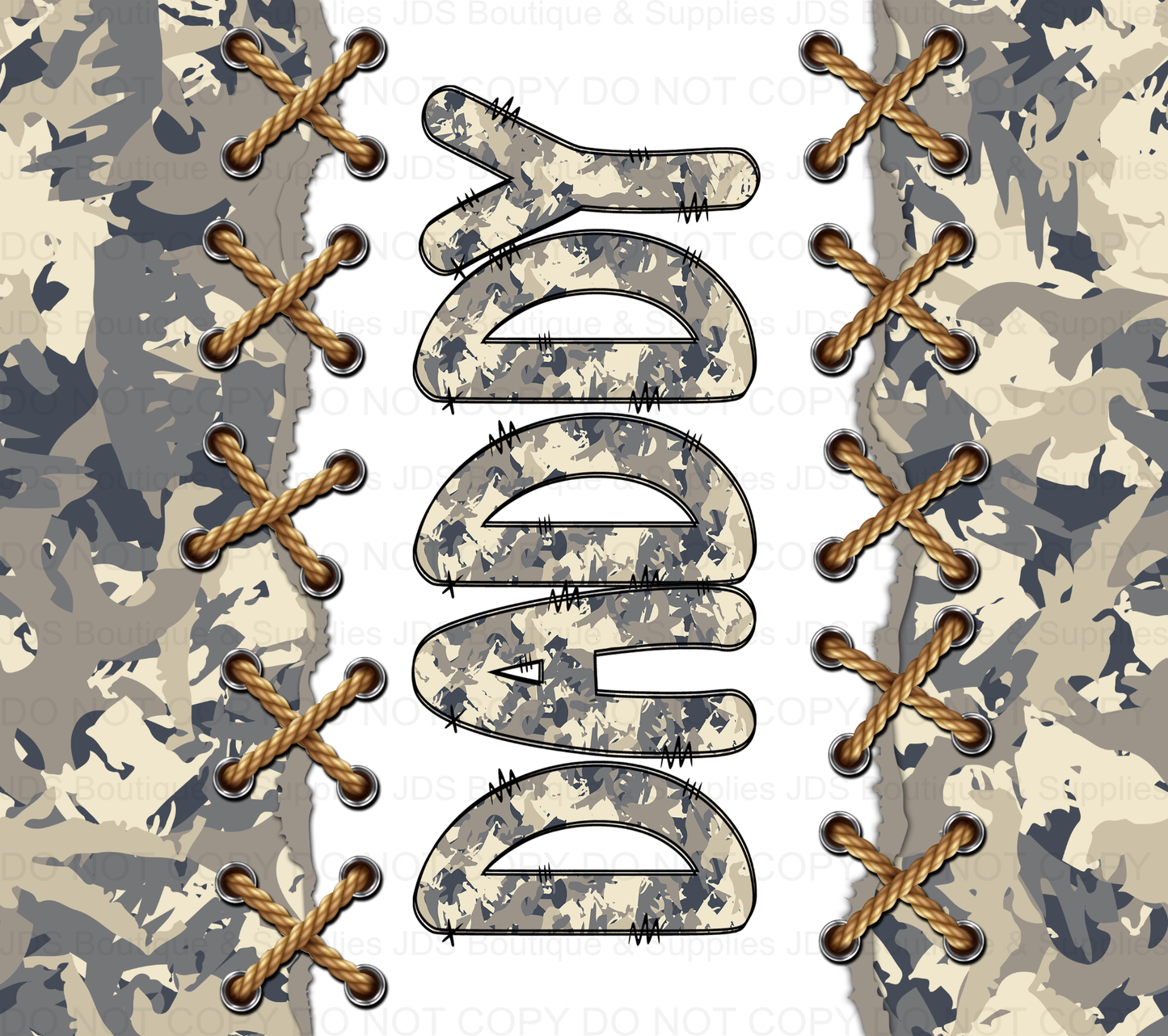 Camo Daddy Sublimation Tumbler Transfer