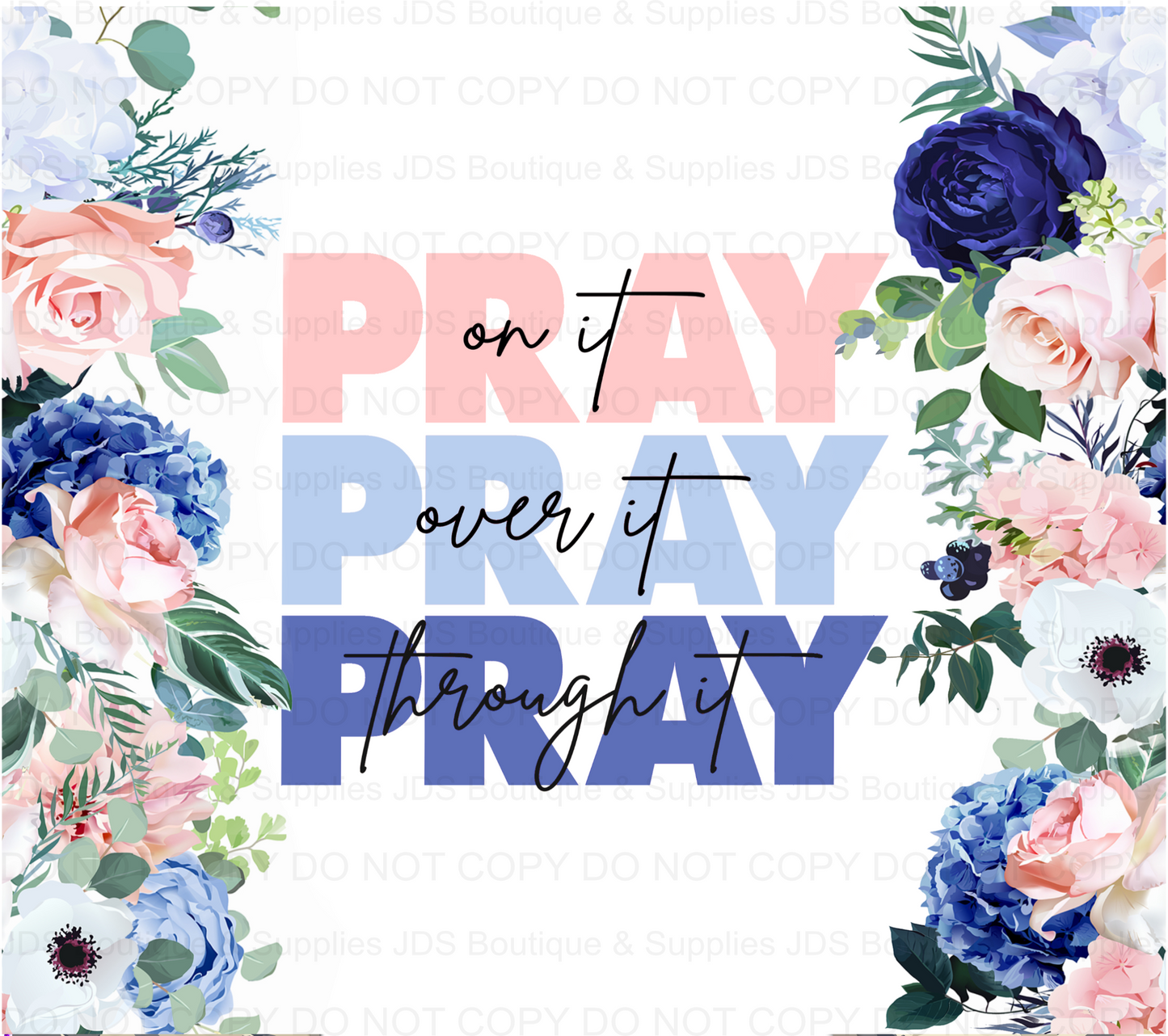 Pray Sublimation Tumbler Transfer