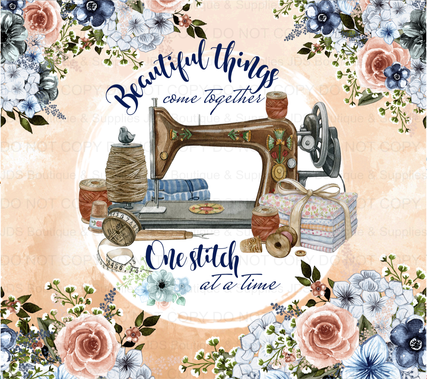 Sewing Sublimation Tumbler Transfer