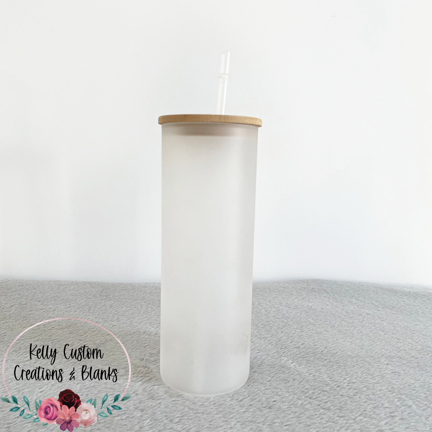 25oz Frosted Glass Sublimation Tumbler