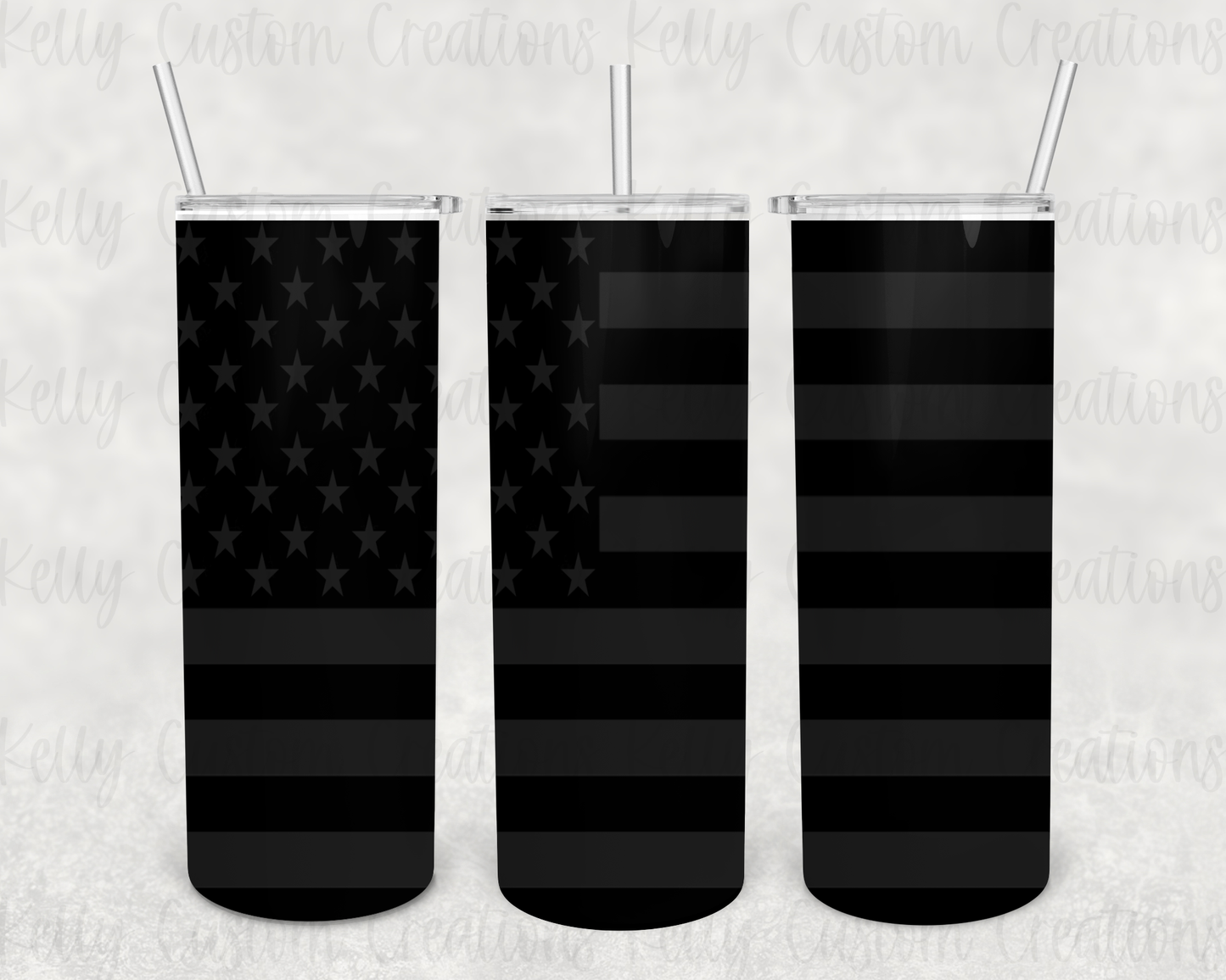 Black Flag Tumbler Digital Design