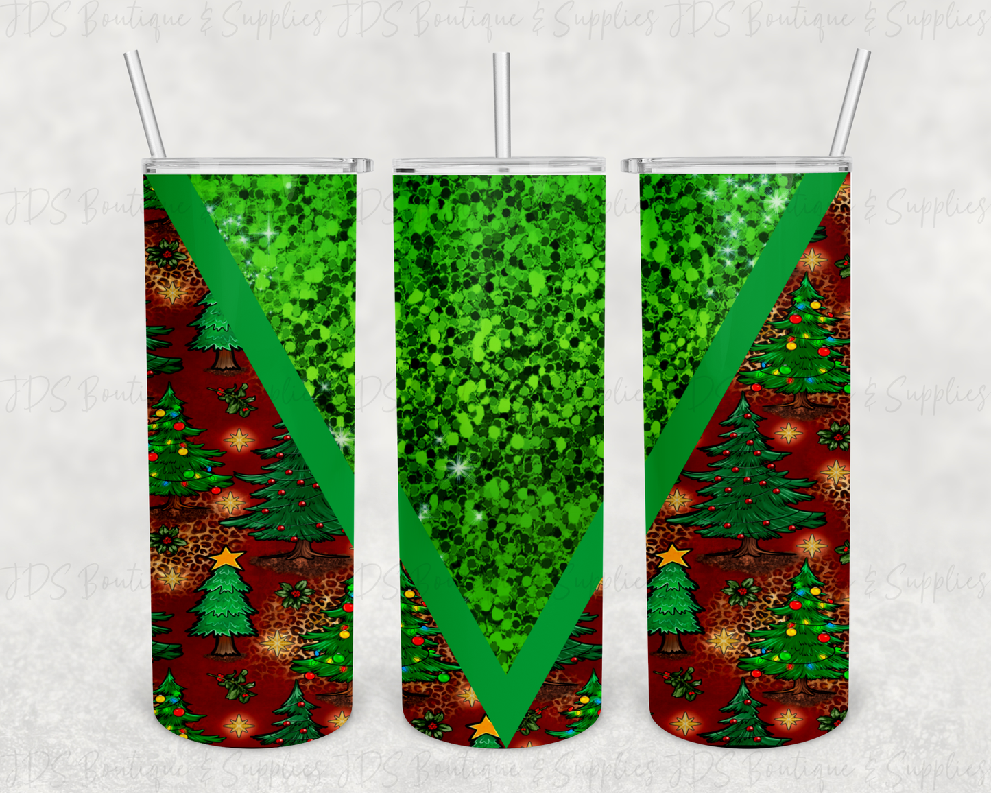 Christmas V Split Tumbler Digital Design