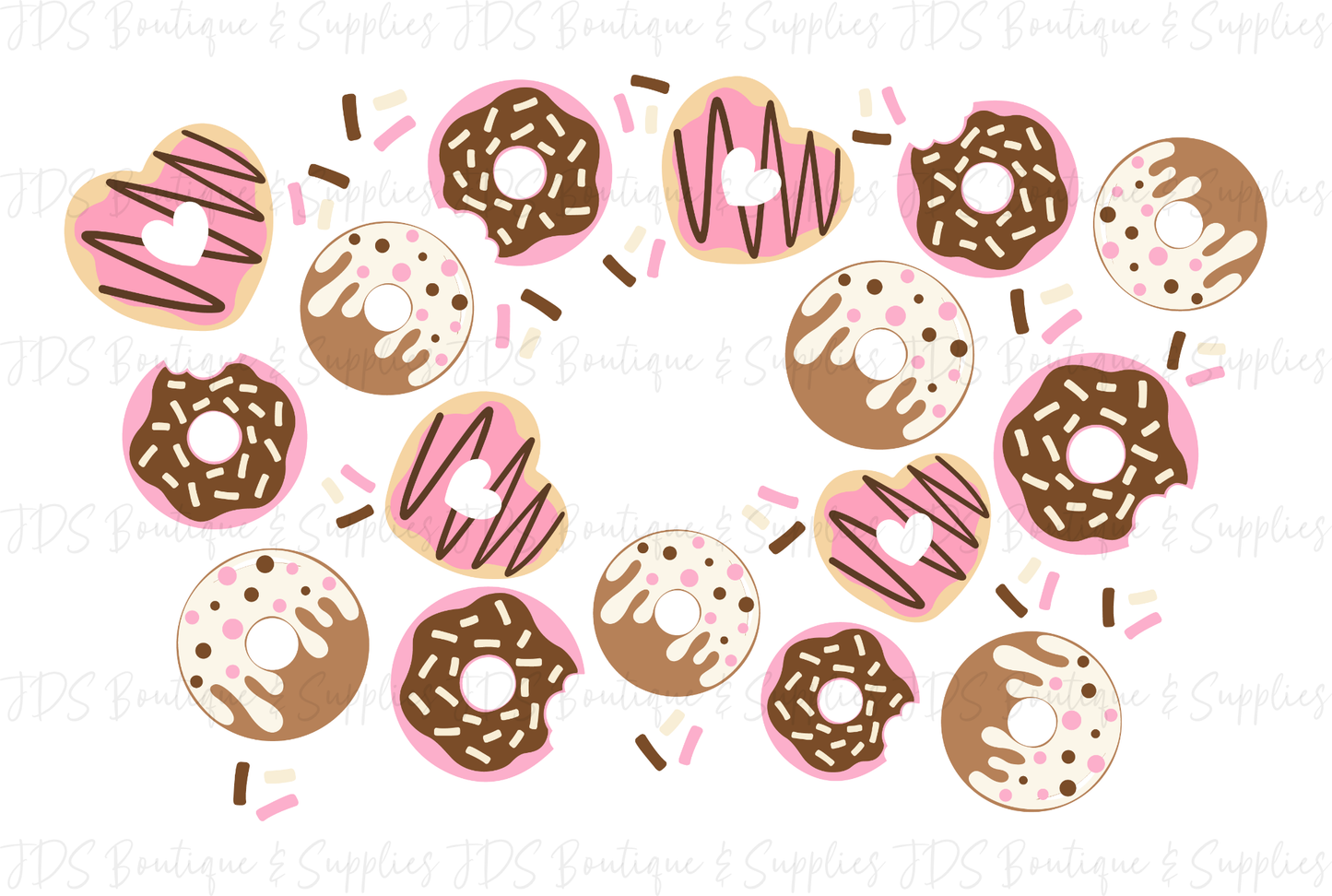 Donut Cold Cup Vinyl Wrap - Ready to Apply