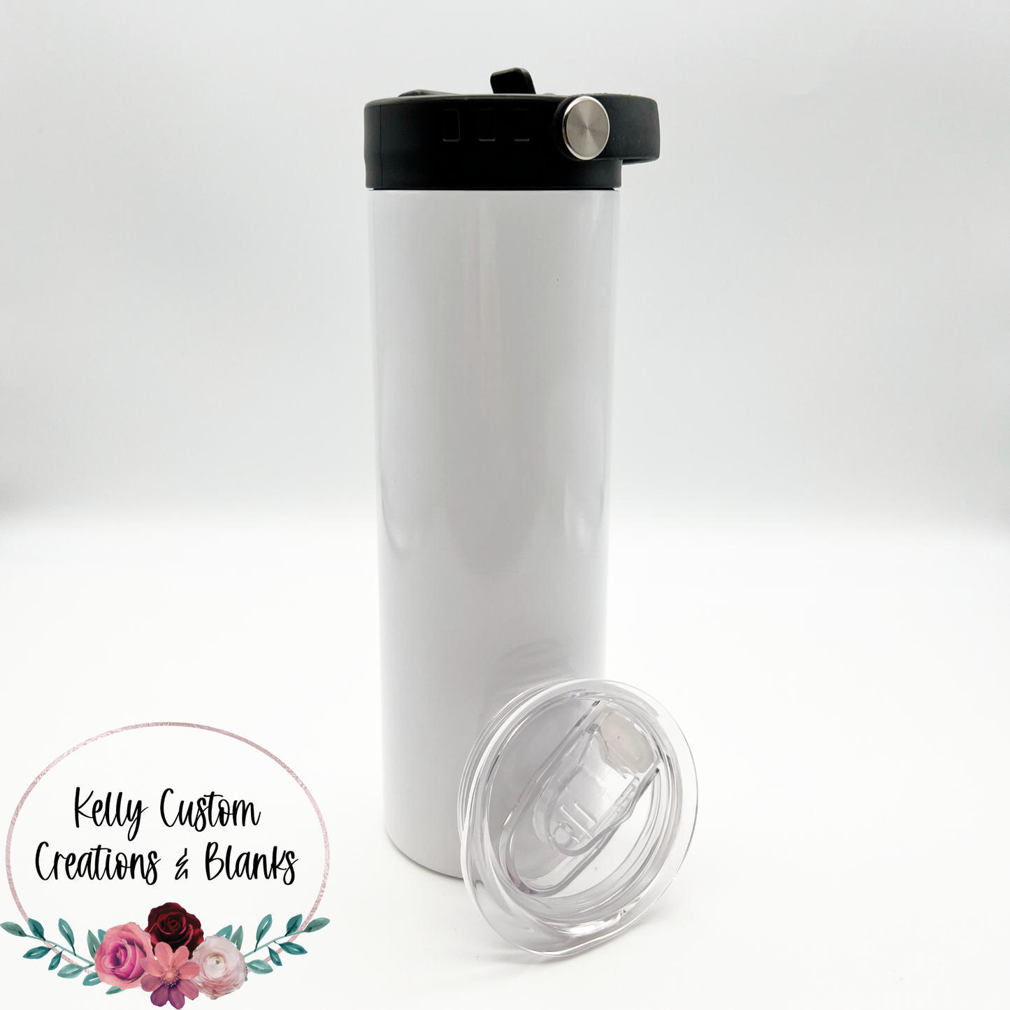 Dual Lid 20oz Skinny Straight Tumbler