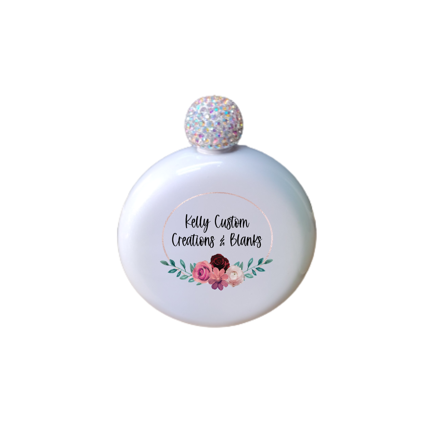 Rhinestone Top 5oz Flask