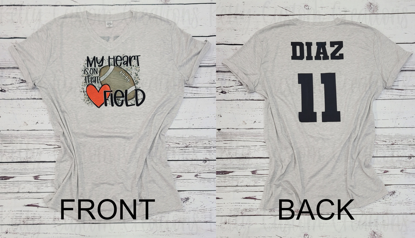My Heart Is On The Field Football Shirt