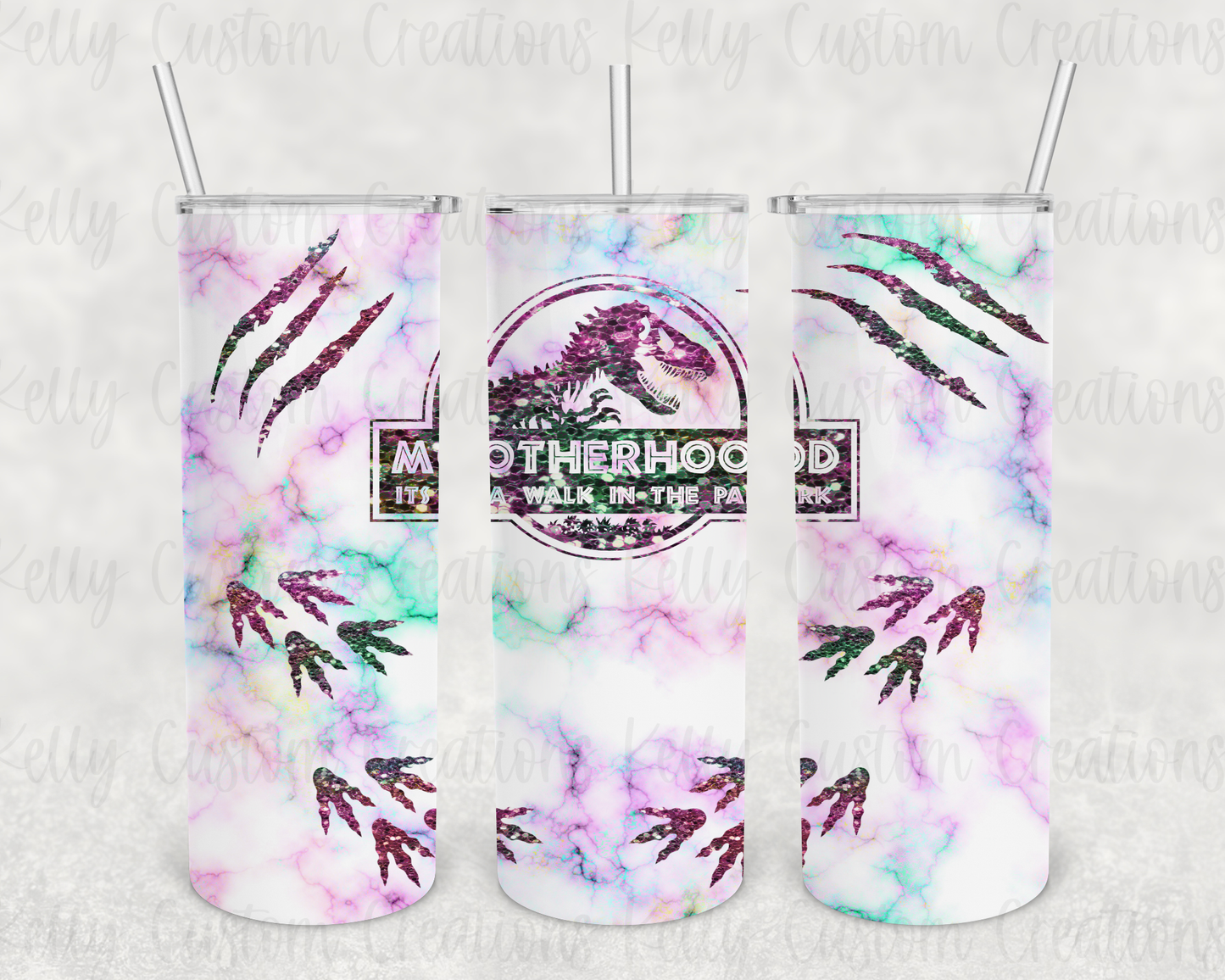 Motherhood is a Walk in the Park 20oz Tumbler Digital Design