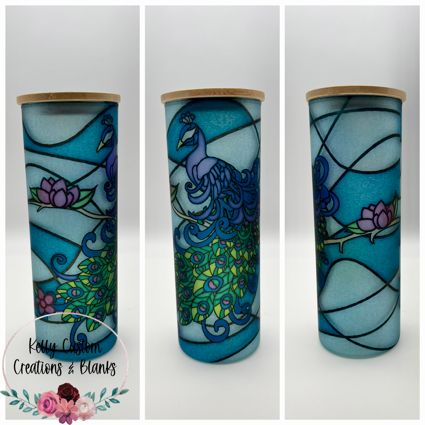 25oz Frosted Glass Sublimation Tumbler