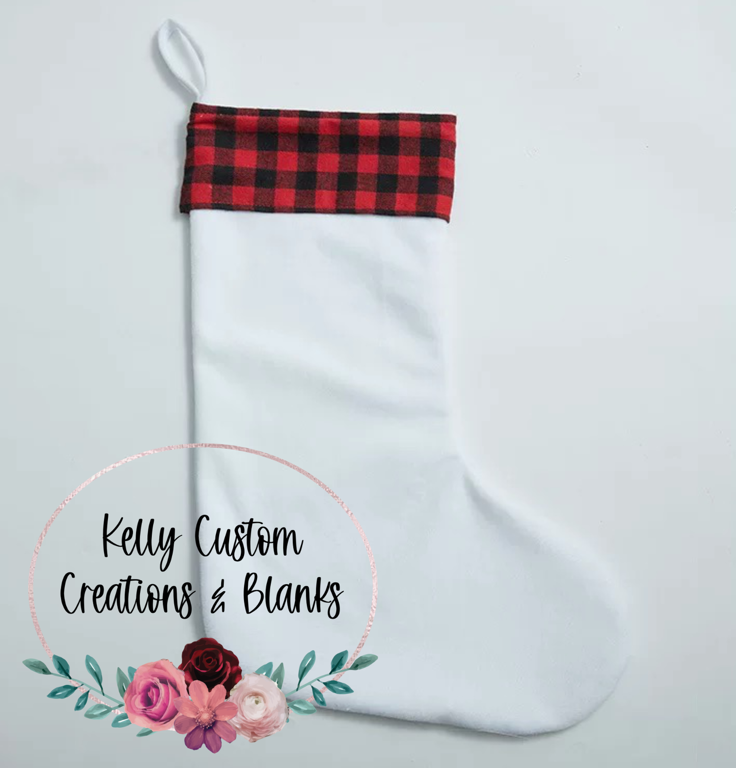 Sublimation Plaid Top Stockings