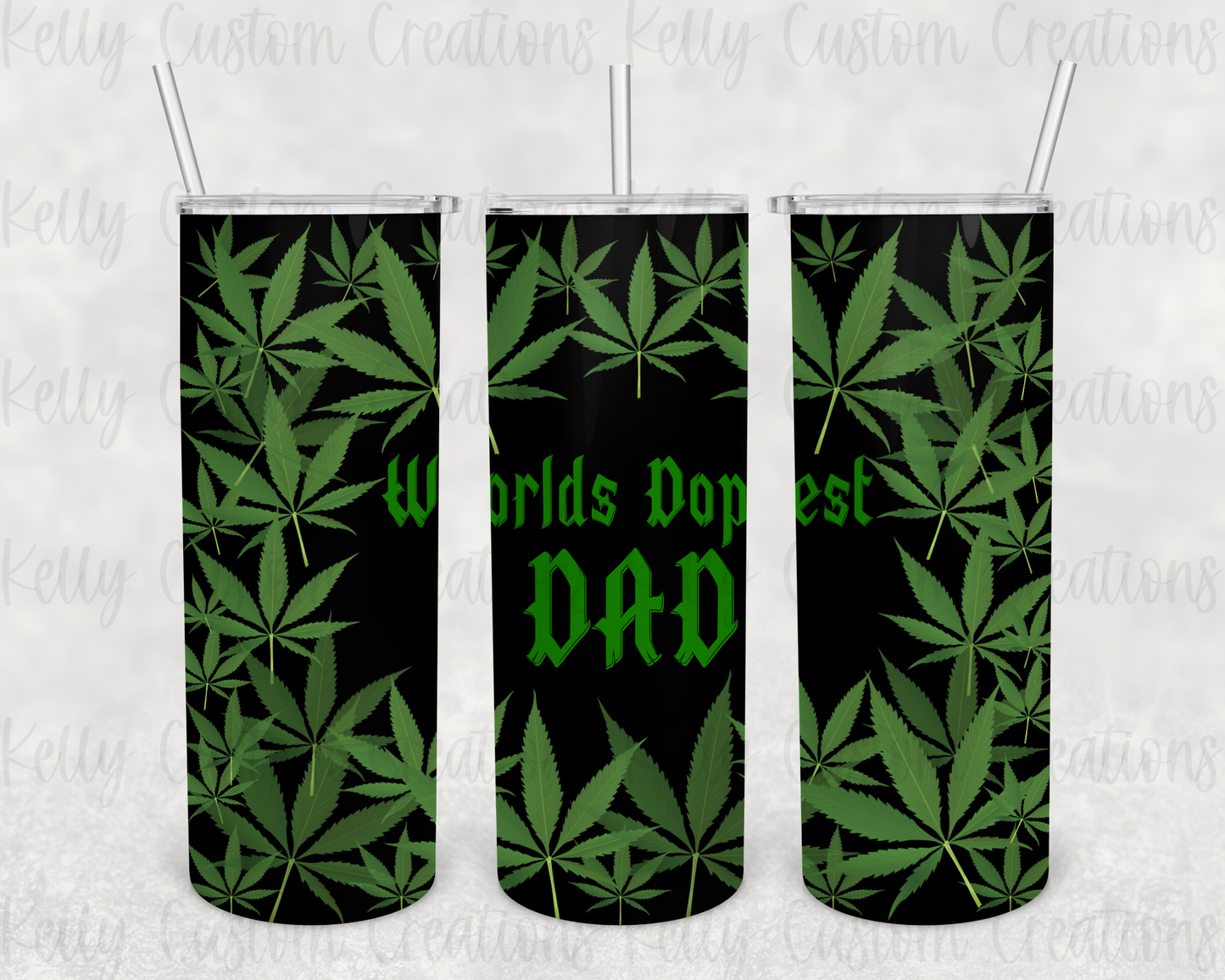 Worlds Dopest Dad Tumbler Digital Design