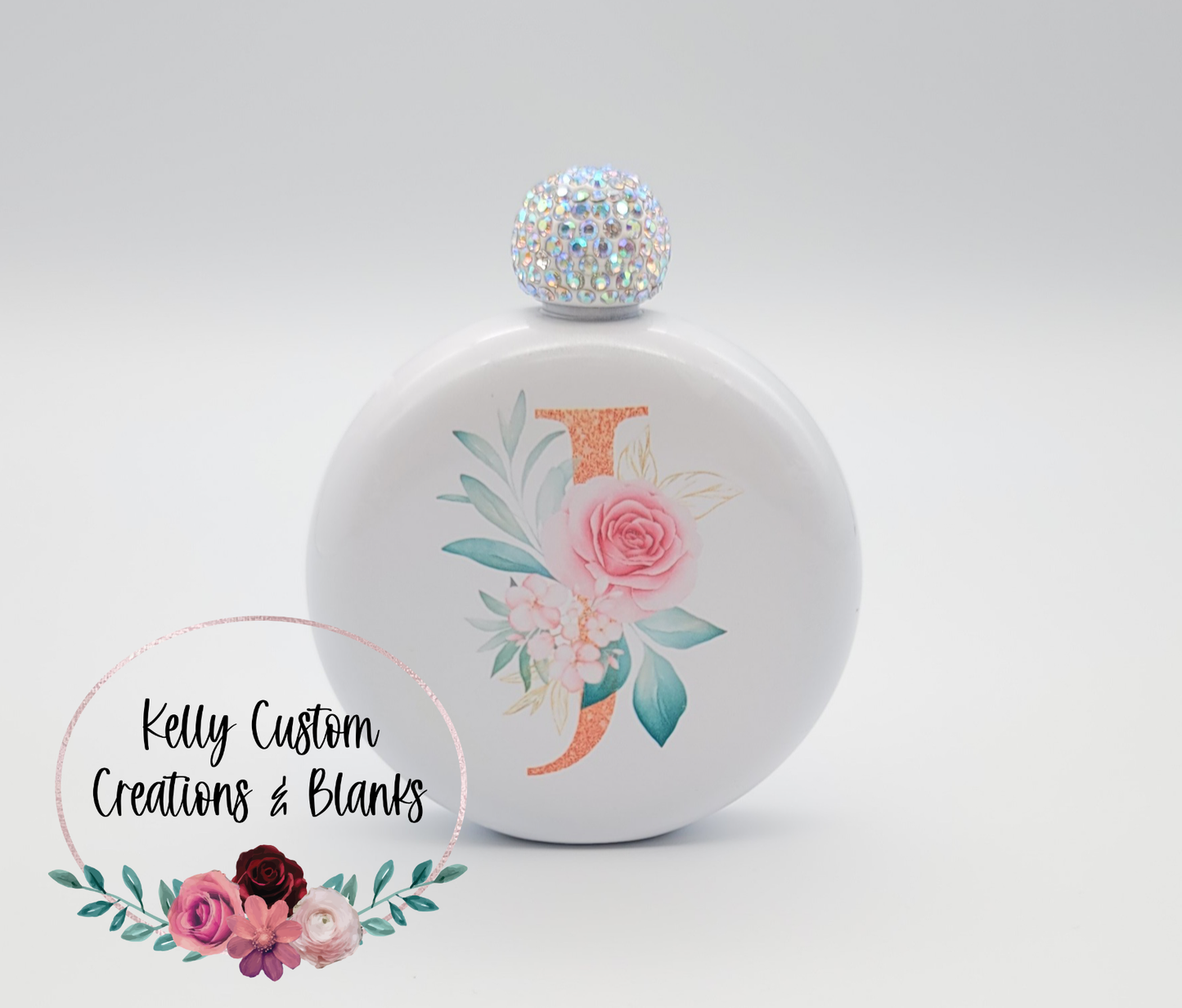 Rhinestone Top 5oz Flask
