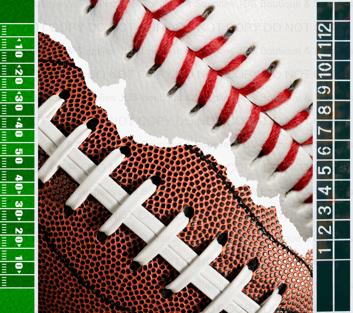 Baseball/Football Sublimation Tumbler Transfer JDS Boutique & Supplies
