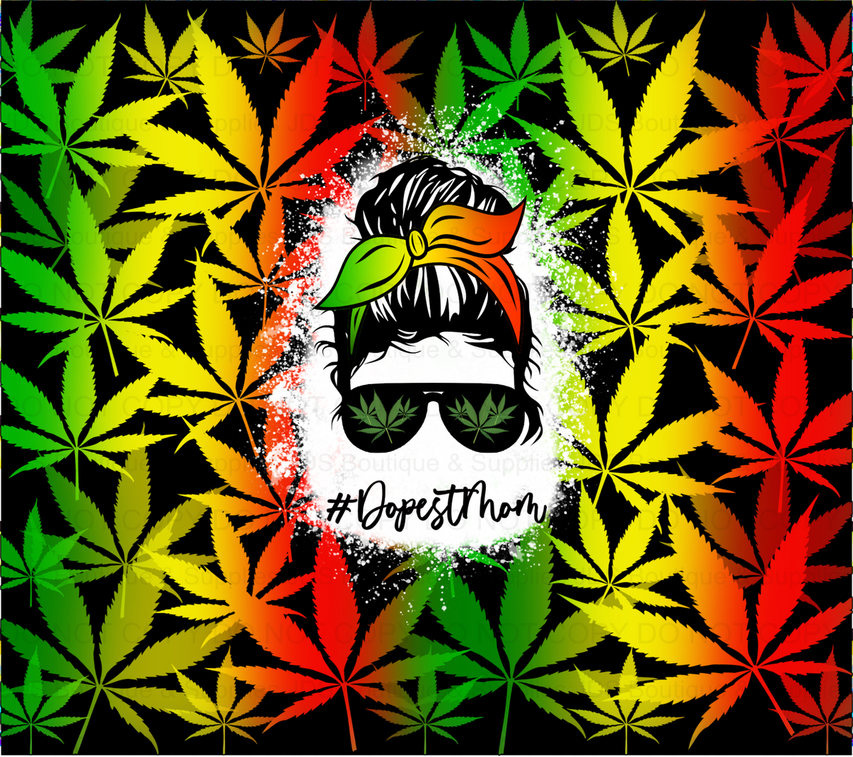 Dopest Mom Sublimation Tumbler Transfer JDS Boutique & Supplies