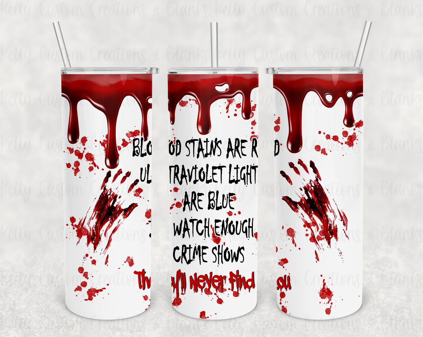 Crime Scene Tumbler Digital Design