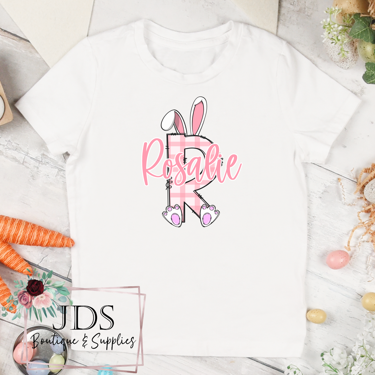 Kids Personalized Name Easter Shirt