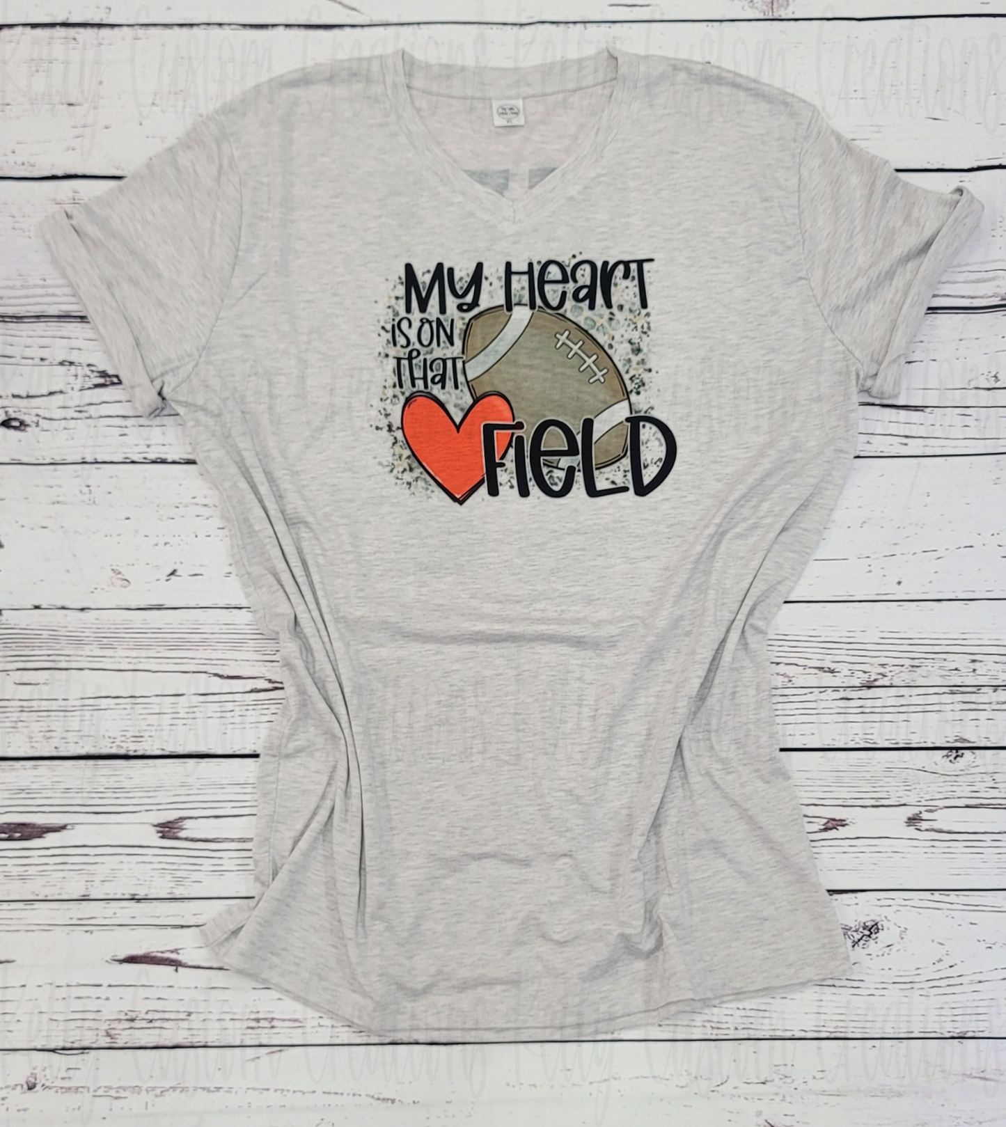 My Heart Is On The Field Football Shirt