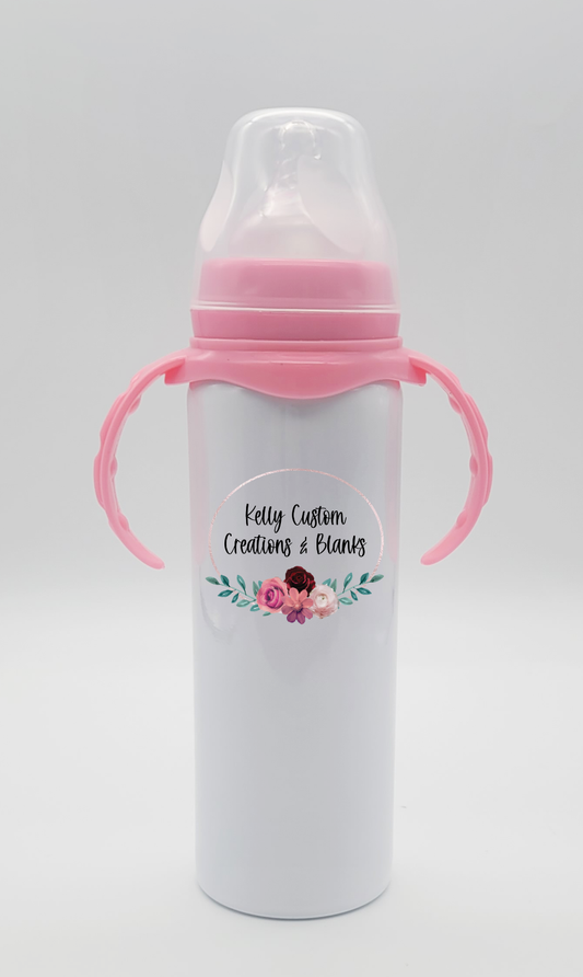 8oz Sublimation Stainless Steel Baby Bottle