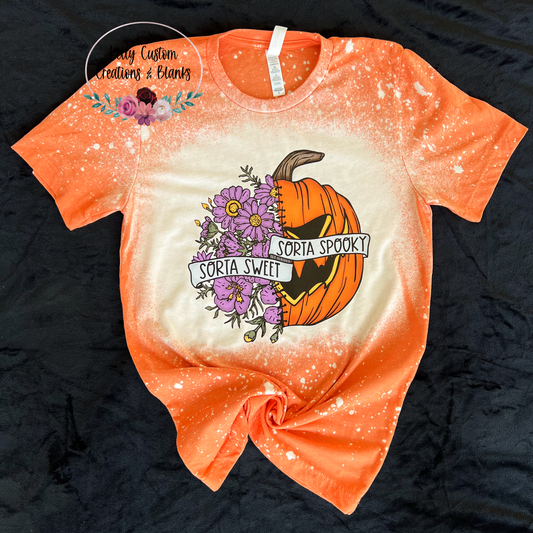 Sorta Sweet Sorta Spooky Bleached T-Shirt
