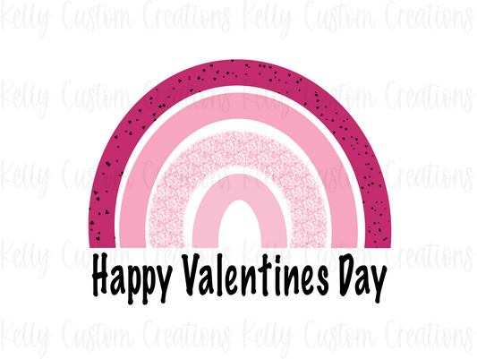 Valentines Day Rainbow Digital Design