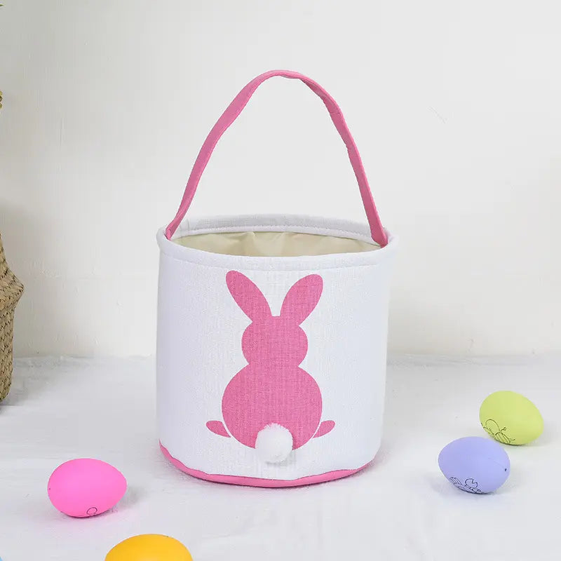 Fluffy Tail Easter Baskets For Personalization - Vinyl or Embroidery